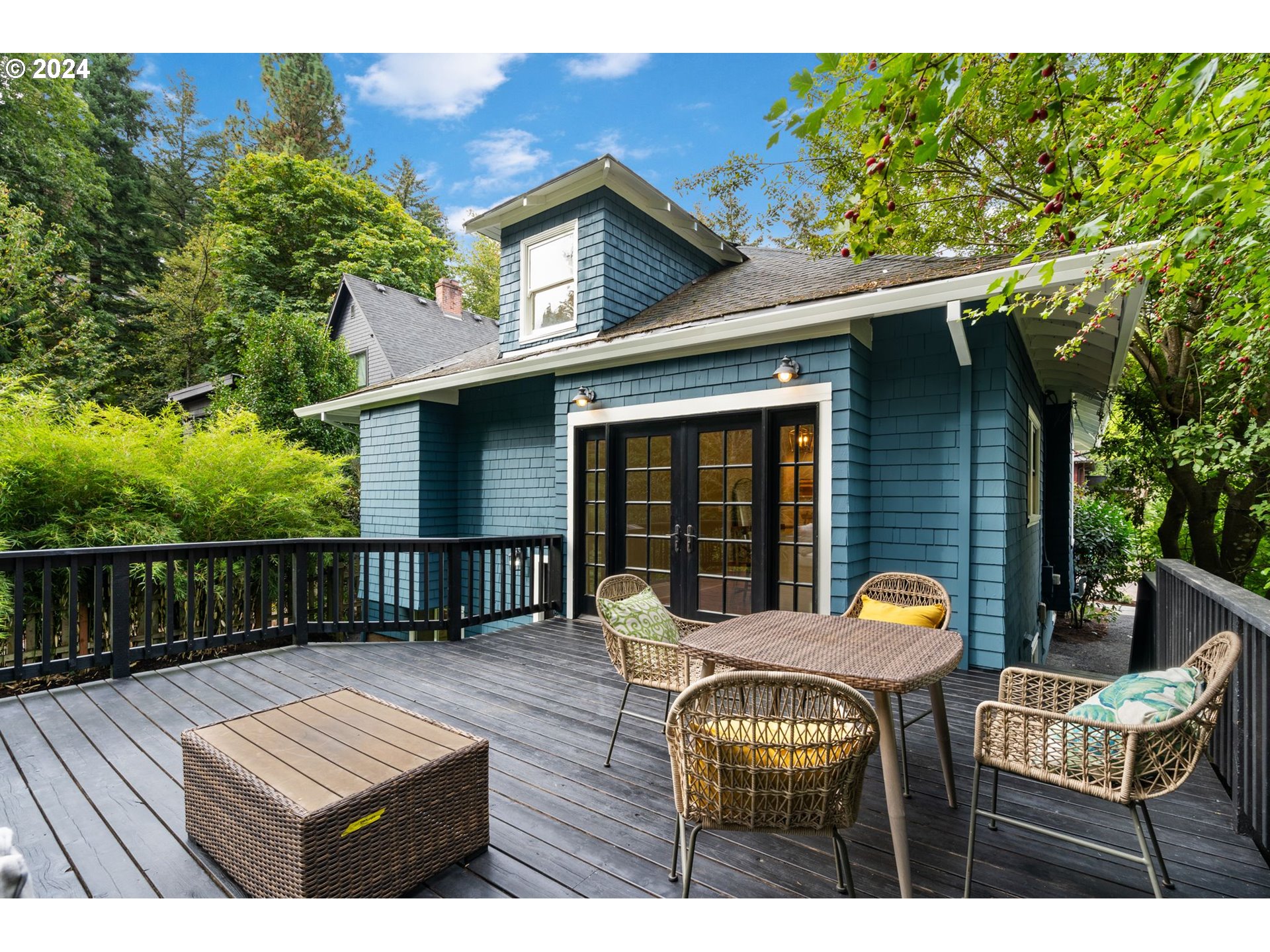 2548 Southwest St Helens Court Portland, OR 97201 - Photo 39 of 42 a view of sitting area with furniture in wooden deck