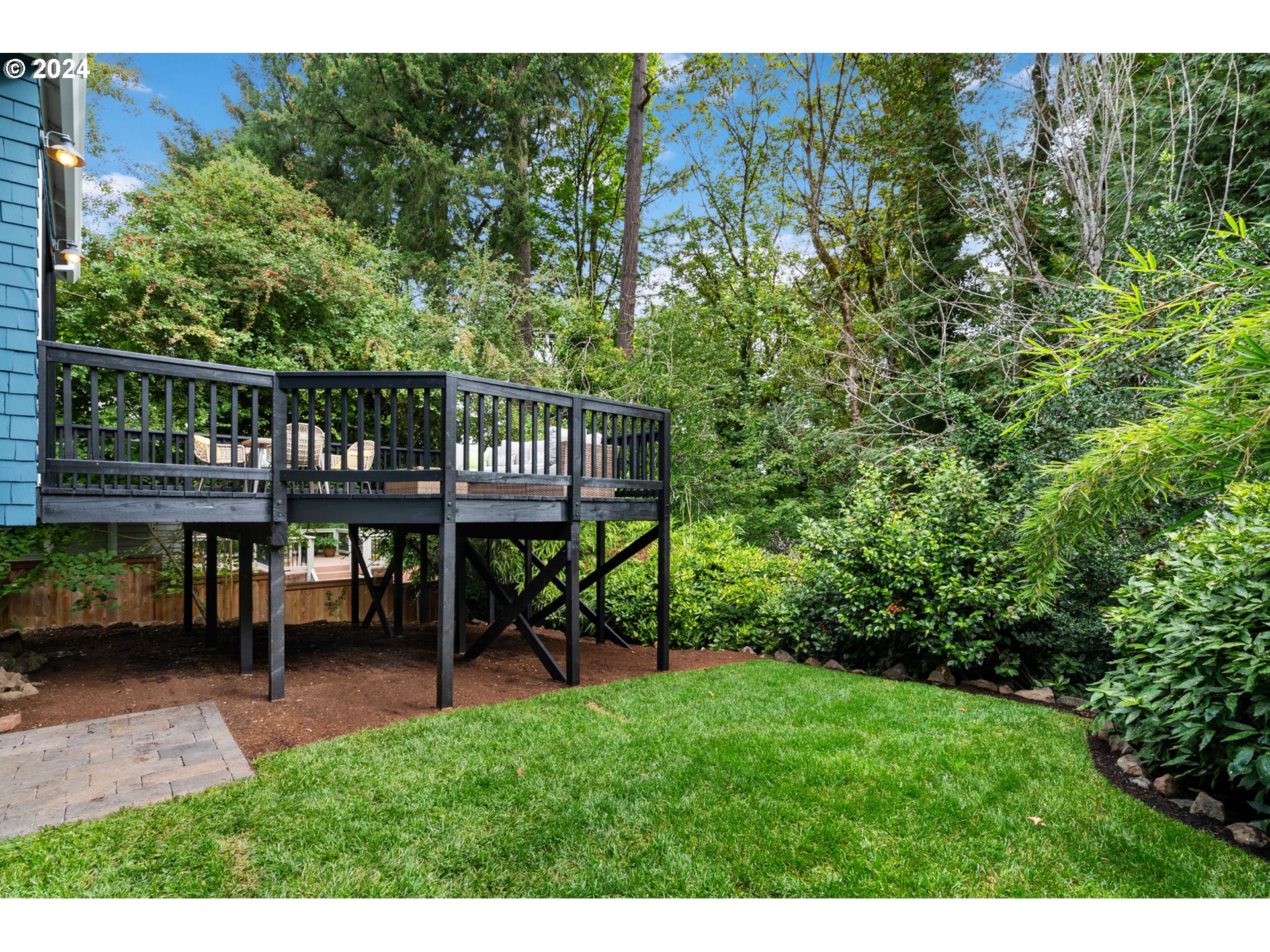 2548 Southwest St Helens Court Portland, OR 97201 - Photo 40 of 42 a view of a chair and table in the backyard