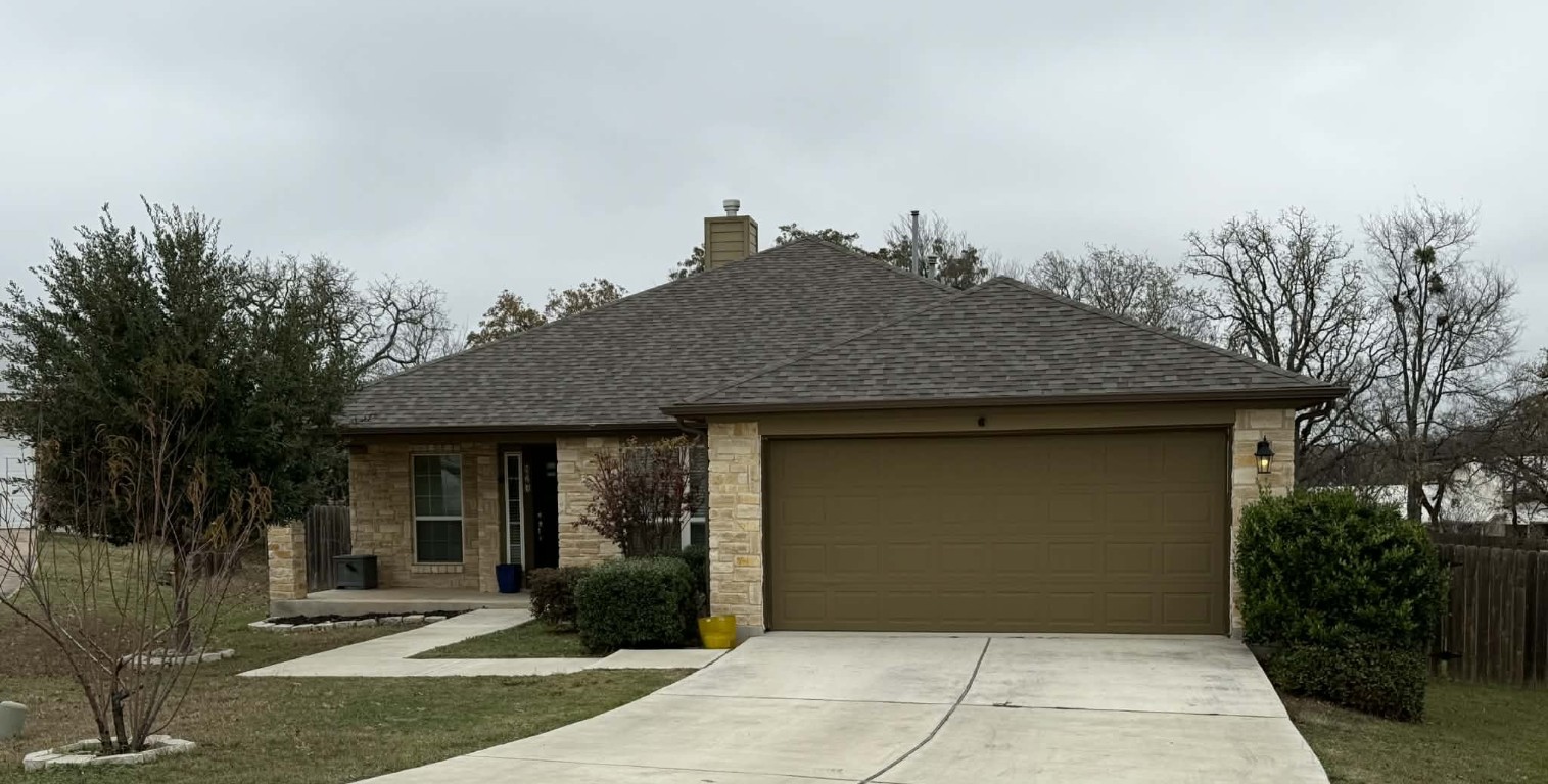 a front view of a house