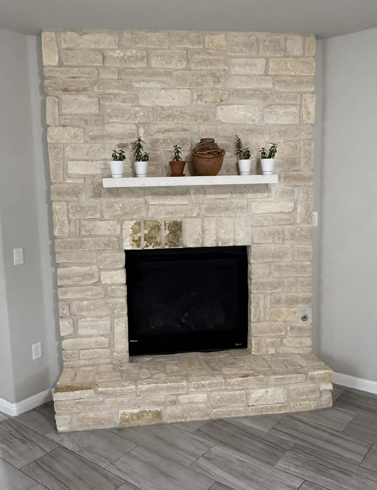 827 Savannah Cove Elgin, TX 78621 - Photo 10 of 31 Detailed view of a fireplace and wood finish floors