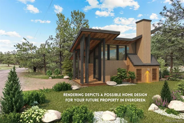 a view of a house with garden and plants