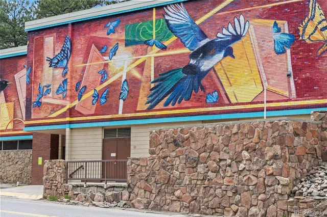 a view of an entryway with a flower pot