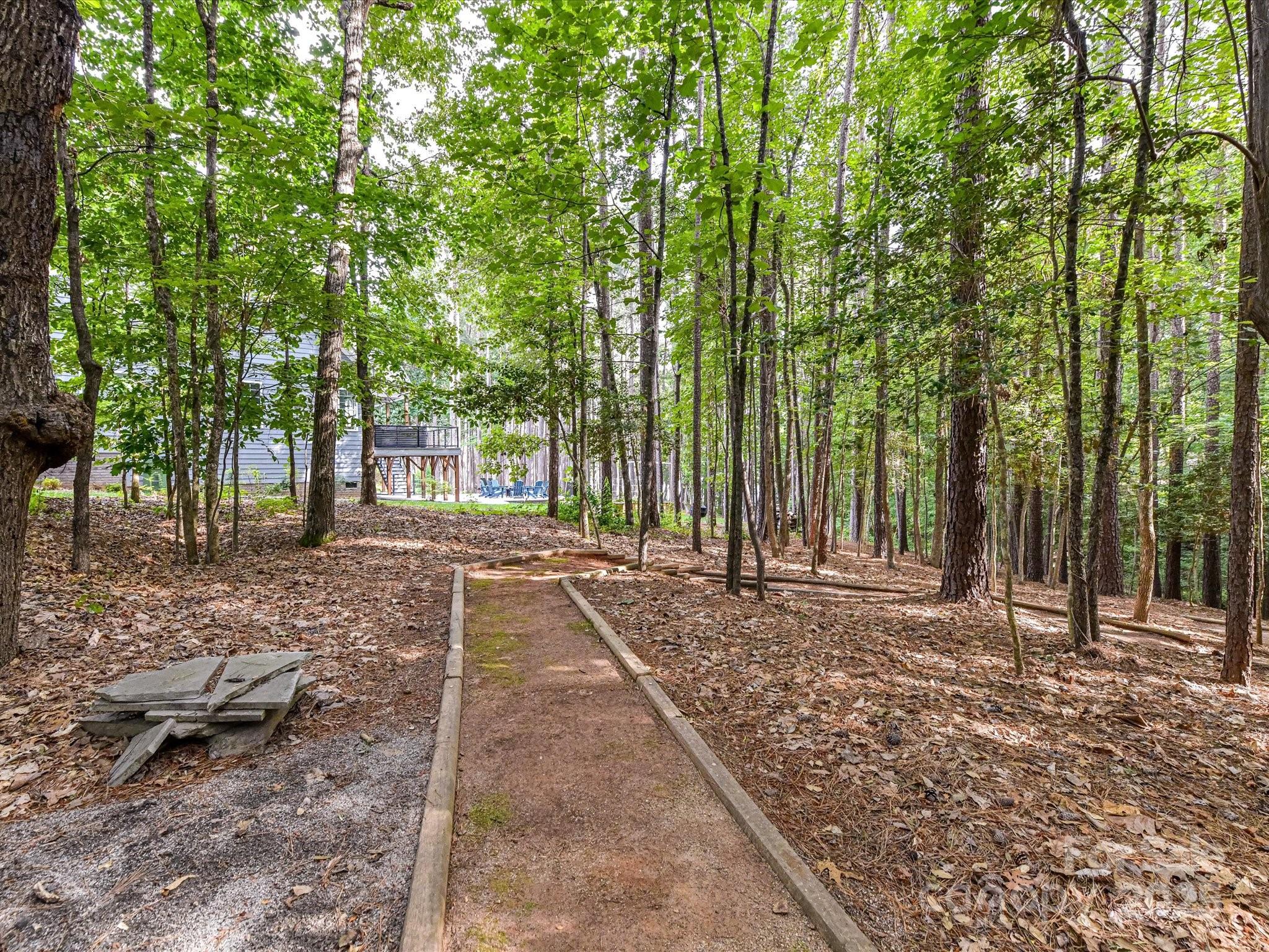 105 Beech Bluff Drive Mount Holly, NC 28120 - Photo 40 of 48 a view of a yard with large trees