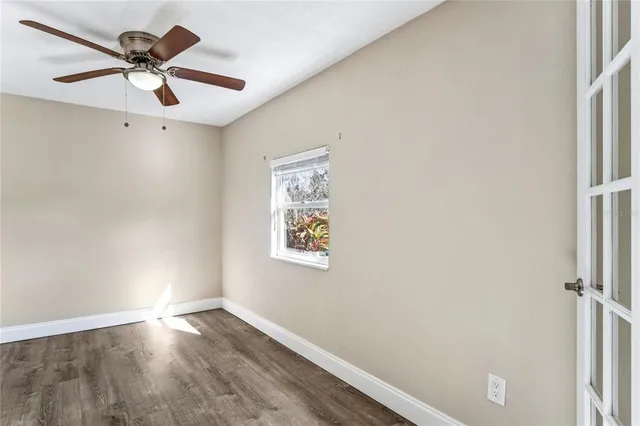 a view of an empty room