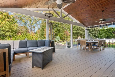 a outdoor space with chairs