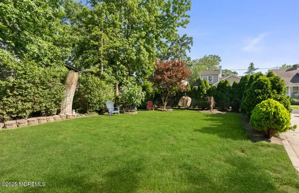 a garden view