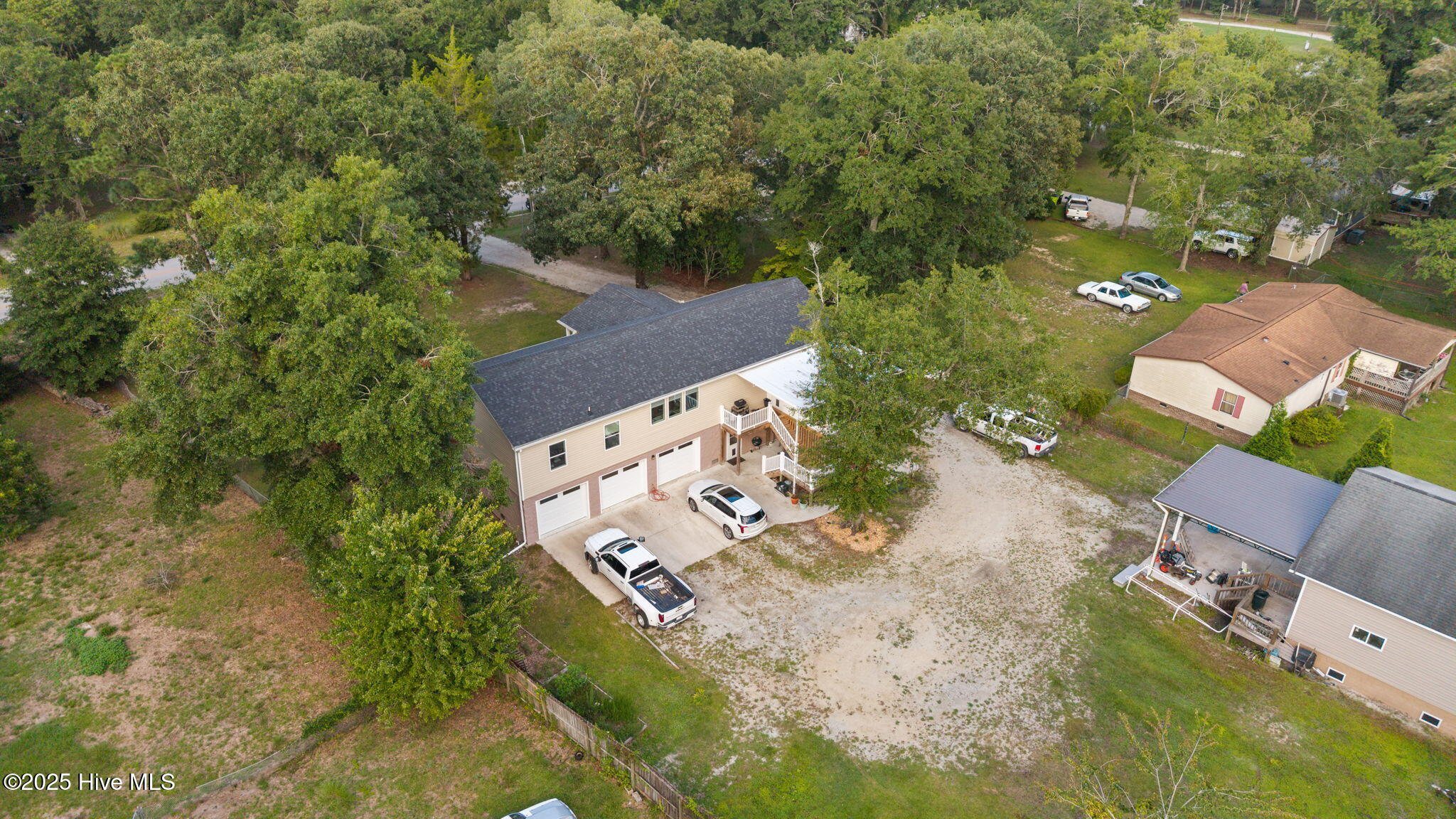 425 Sand Ridge Road New Bern, NC 28560 - Photo 41 of 53 Rear Perspective Highlighting Outdoor Living