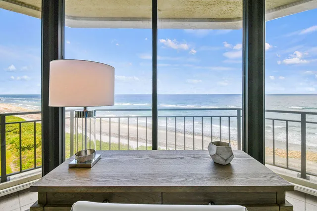 a living room with a window