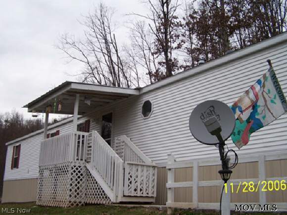 Close-up of front of home