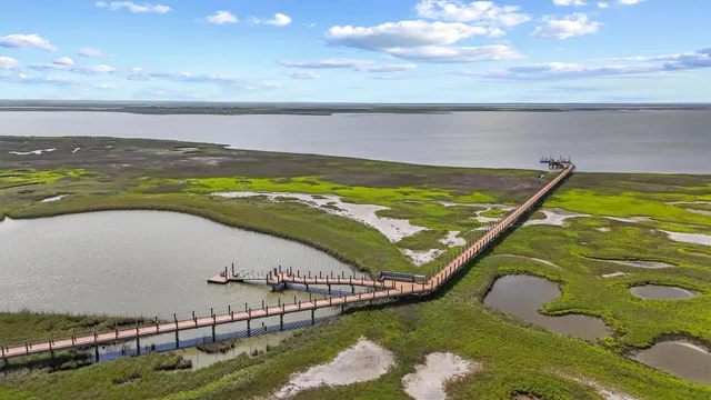 a view of a lake and an ocean
