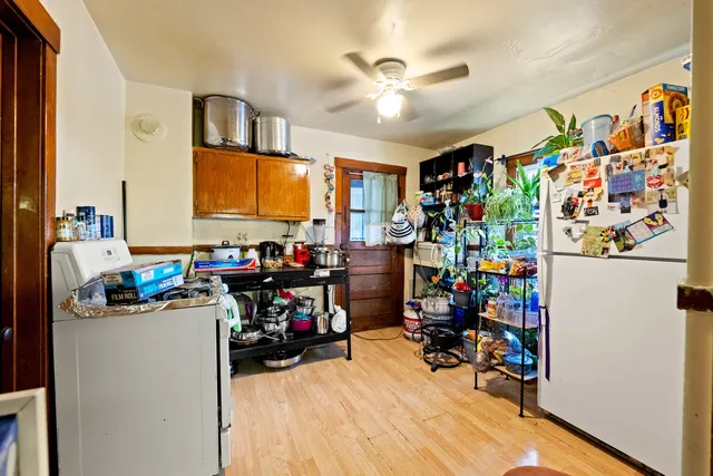 a view of a storage in a room