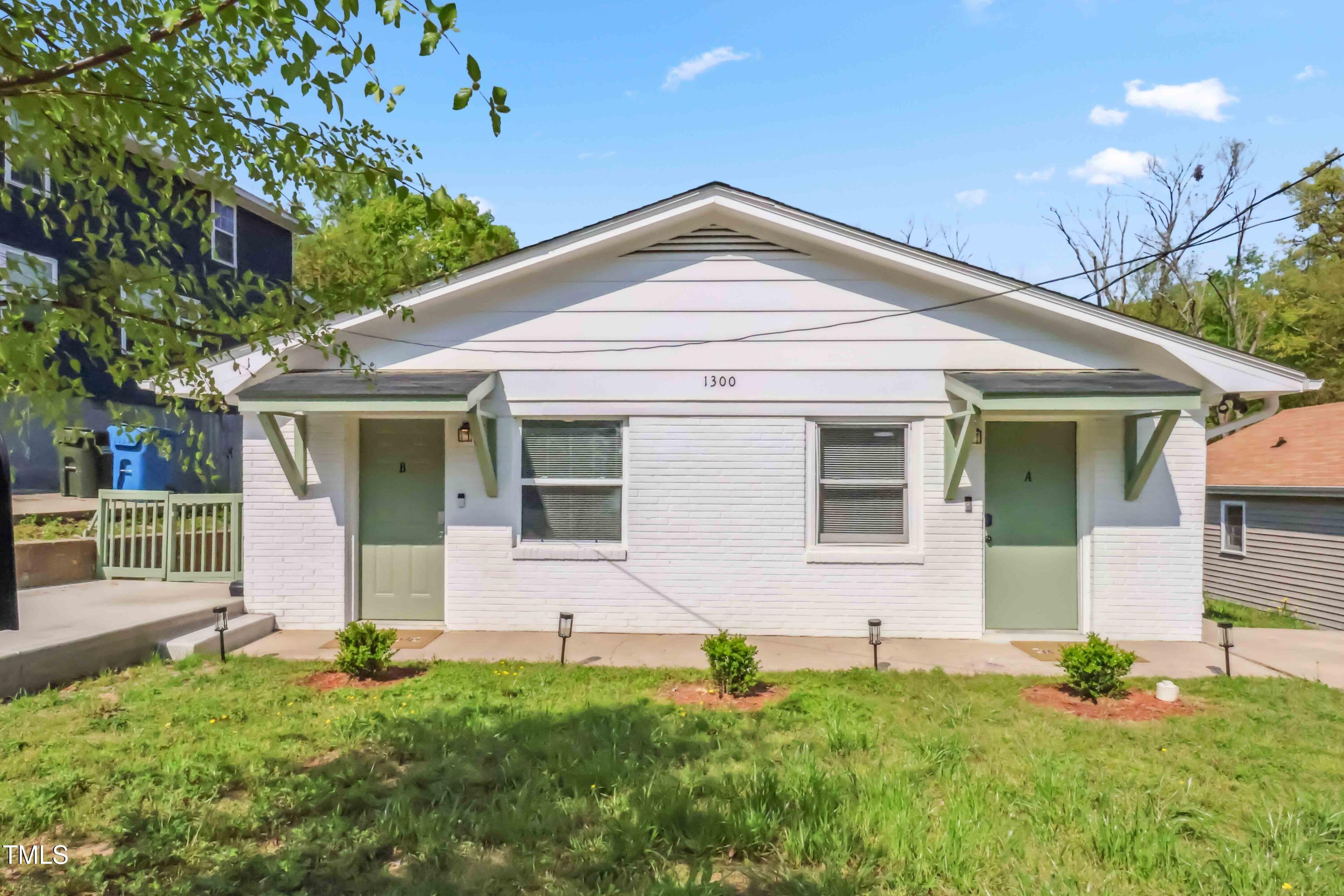 front view of house with a yard