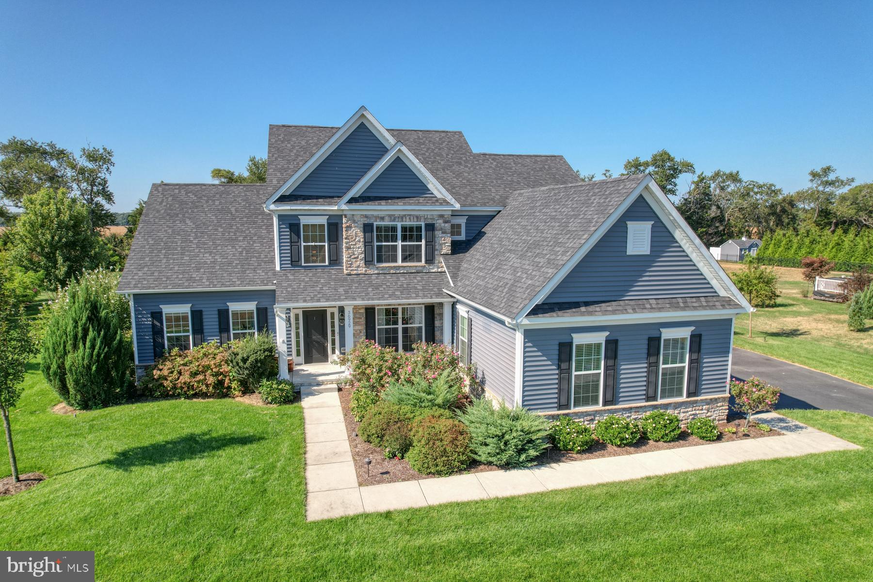 Beautifully landscaped yard