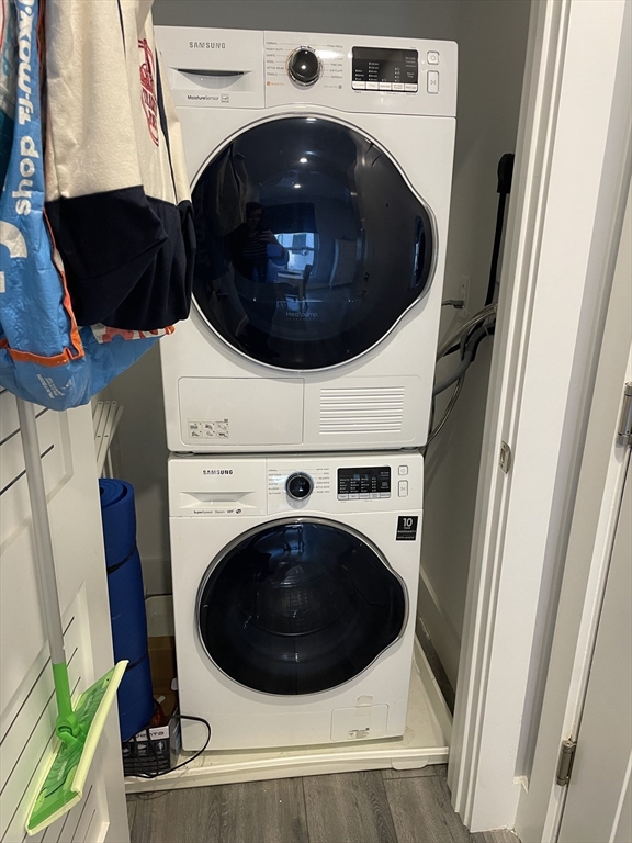 55 West Fifth Street, Unit 302 Boston, MA 02127 - Photo 7 of 7 a utility room with a washer and dryer