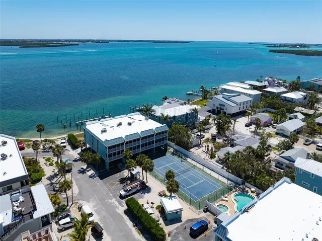 a view of street with sitting area