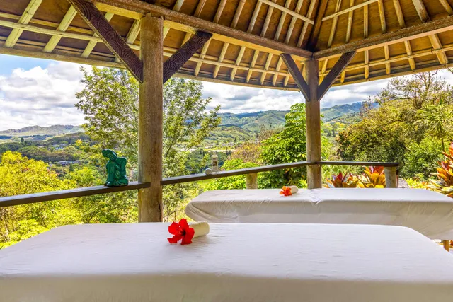 a view of swimming pool with a porch