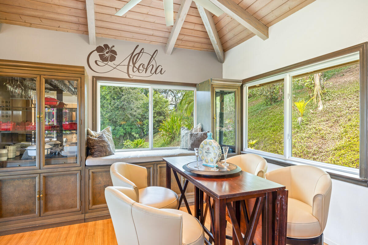 3307 D Hailima Road Koloa, HI 96756 - Photo 5 of 30 a view of a dining room with furniture window and outside view