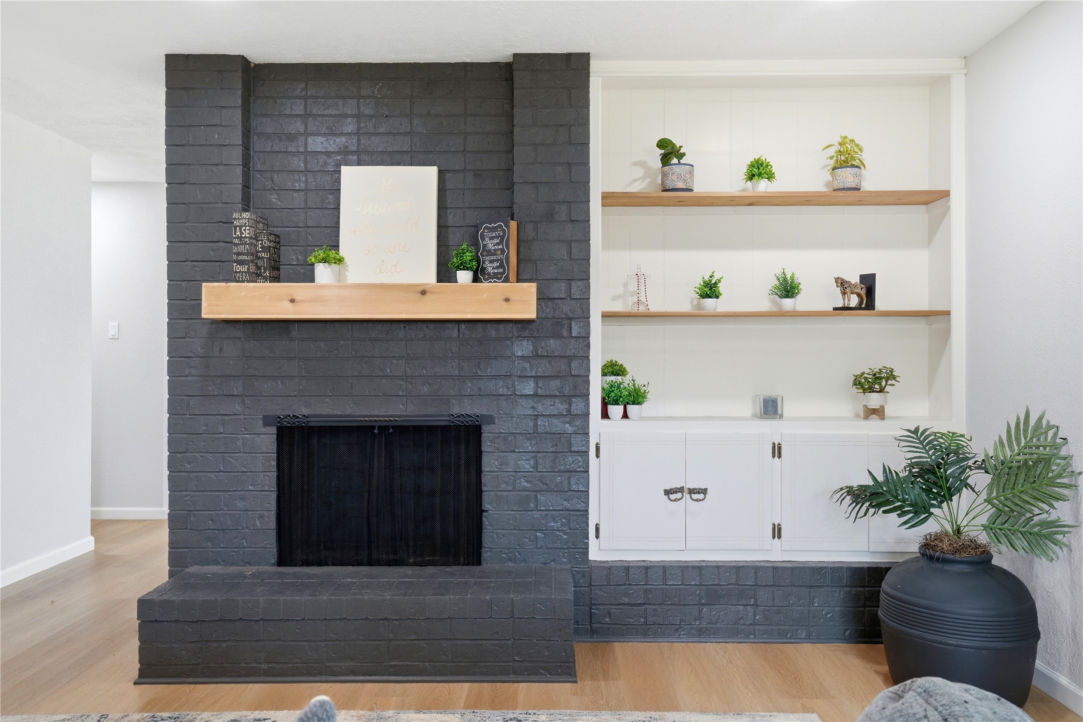 15614 Rill Lane Houston, TX 77062 - Photo 13 of 35 Gas Fireplace/Built in Bookcase