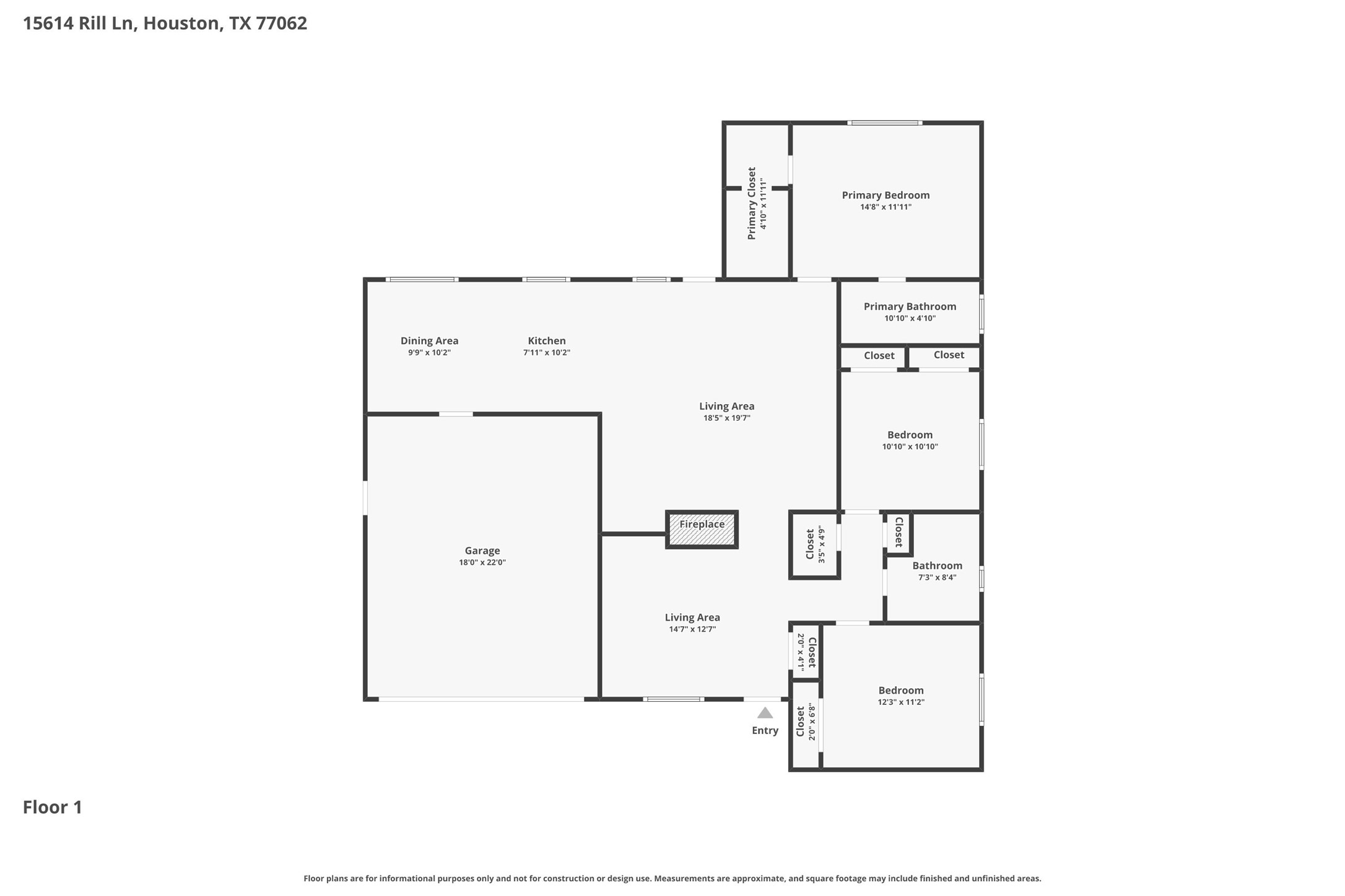 15614 Rill Lane Houston, TX 77062 - Photo 35 of 35 Floor Plan