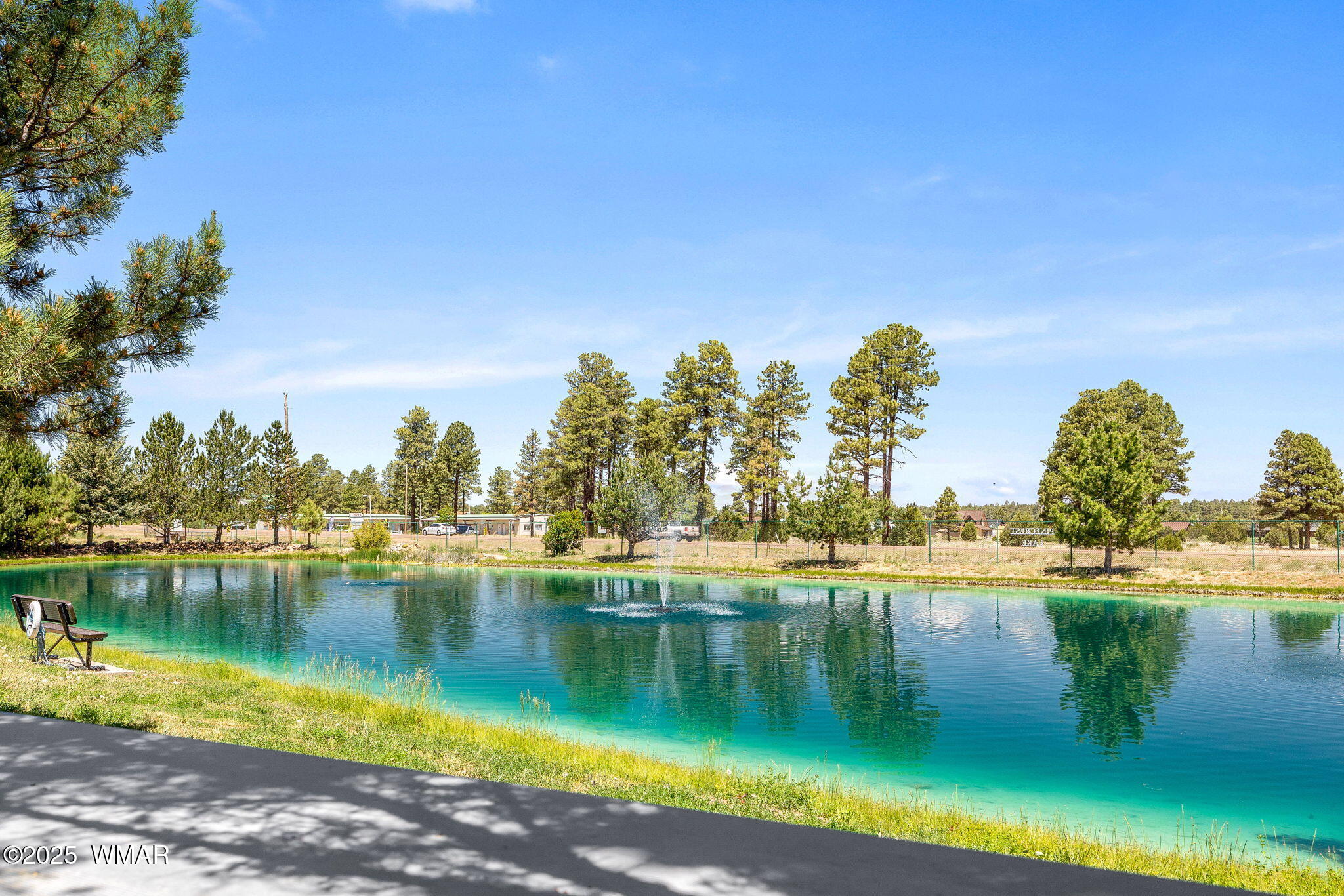 2206 Wrangler Way Overgaard, AZ 85933 - Photo 31 of 38 a view of a lake with houses in the back