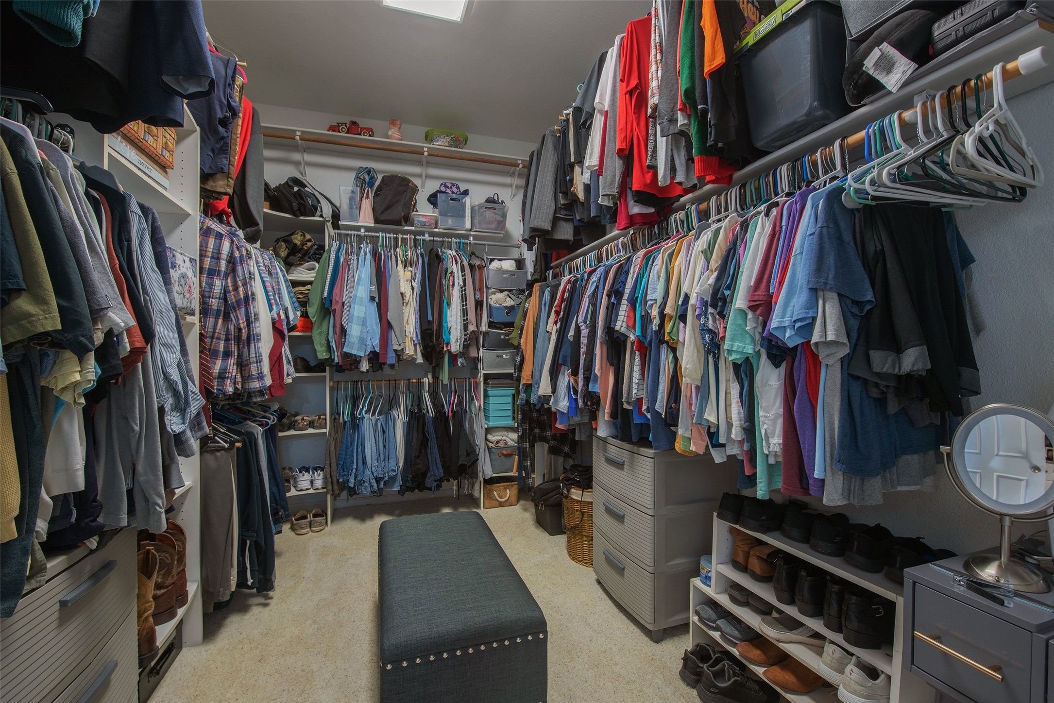 32315 Grove Park Road Waller, TX 77484 - Photo 15 of 40 Large primary closet offering abundant hanging and shelving space.