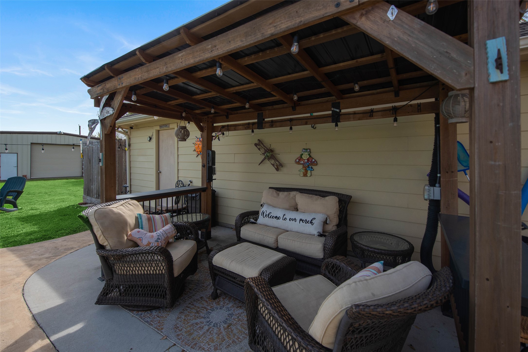 32315 Grove Park Road Waller, TX 77484 - Photo 29 of 40 Spacious patio and pool area with multiple seating spaces