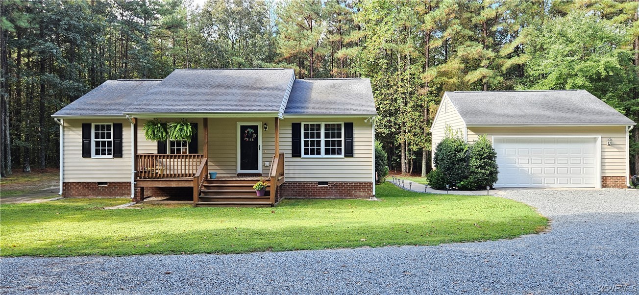 2405 Beulah Church Road St. Stephens Church, VA 23148 - Photo 1 of 18 a front view of a house with a yard