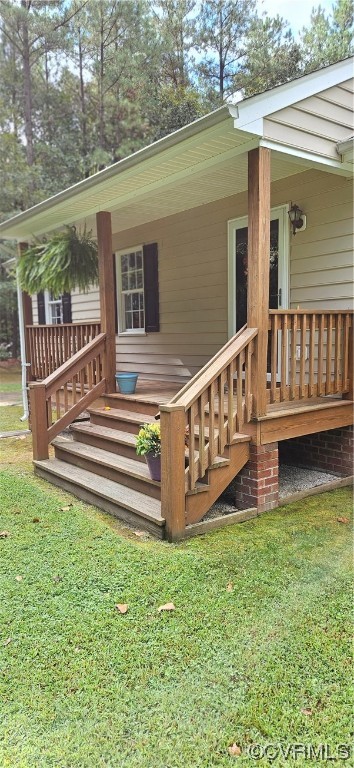 2405 Beulah Church Road St. Stephens Church, VA 23148 - Photo 2 of 18 a view of a house with a wooden deck