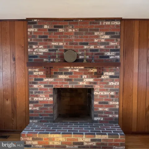 a room with fireplace