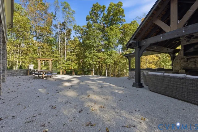 a view of outdoor space and deck