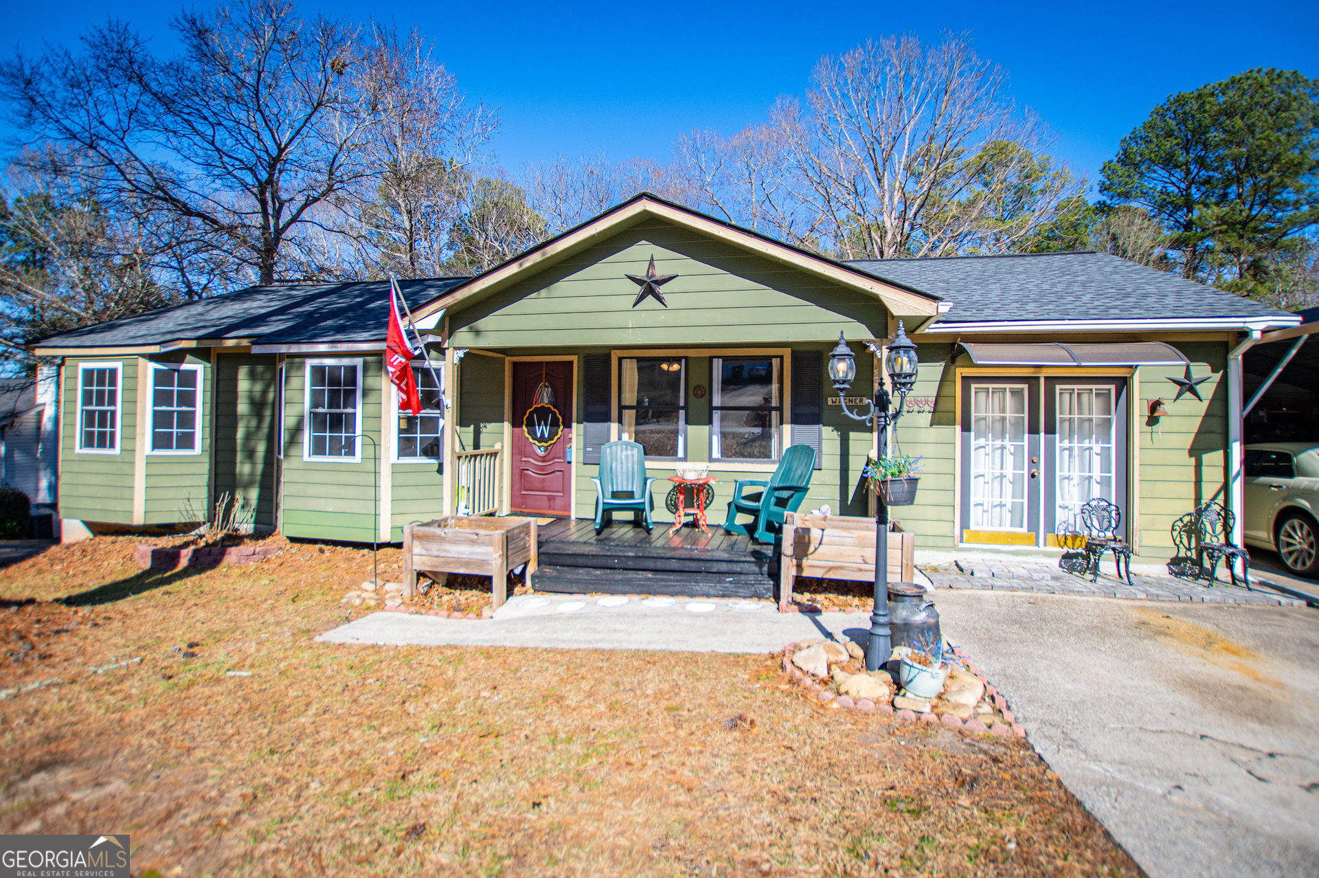 162 Parkway Circle Villa Rica, GA 30180 - Photo 1 of 35 a view of a house with backyard porch and sitting area