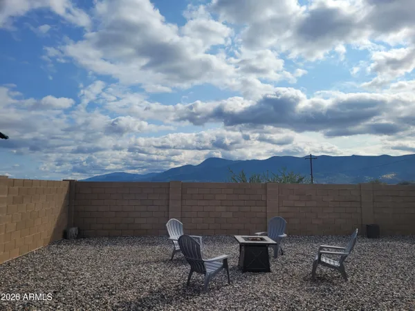 a view of a outdoor space with seating