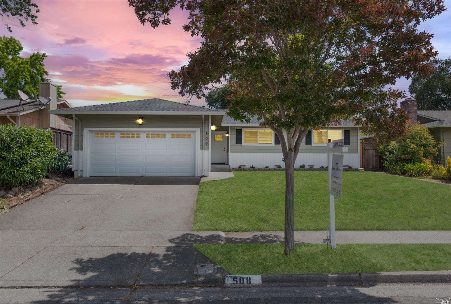 508 Drake Drive Santa Rosa, CA 95409 - Photo 1 of 1 Front of house with digitally greened up lawn.