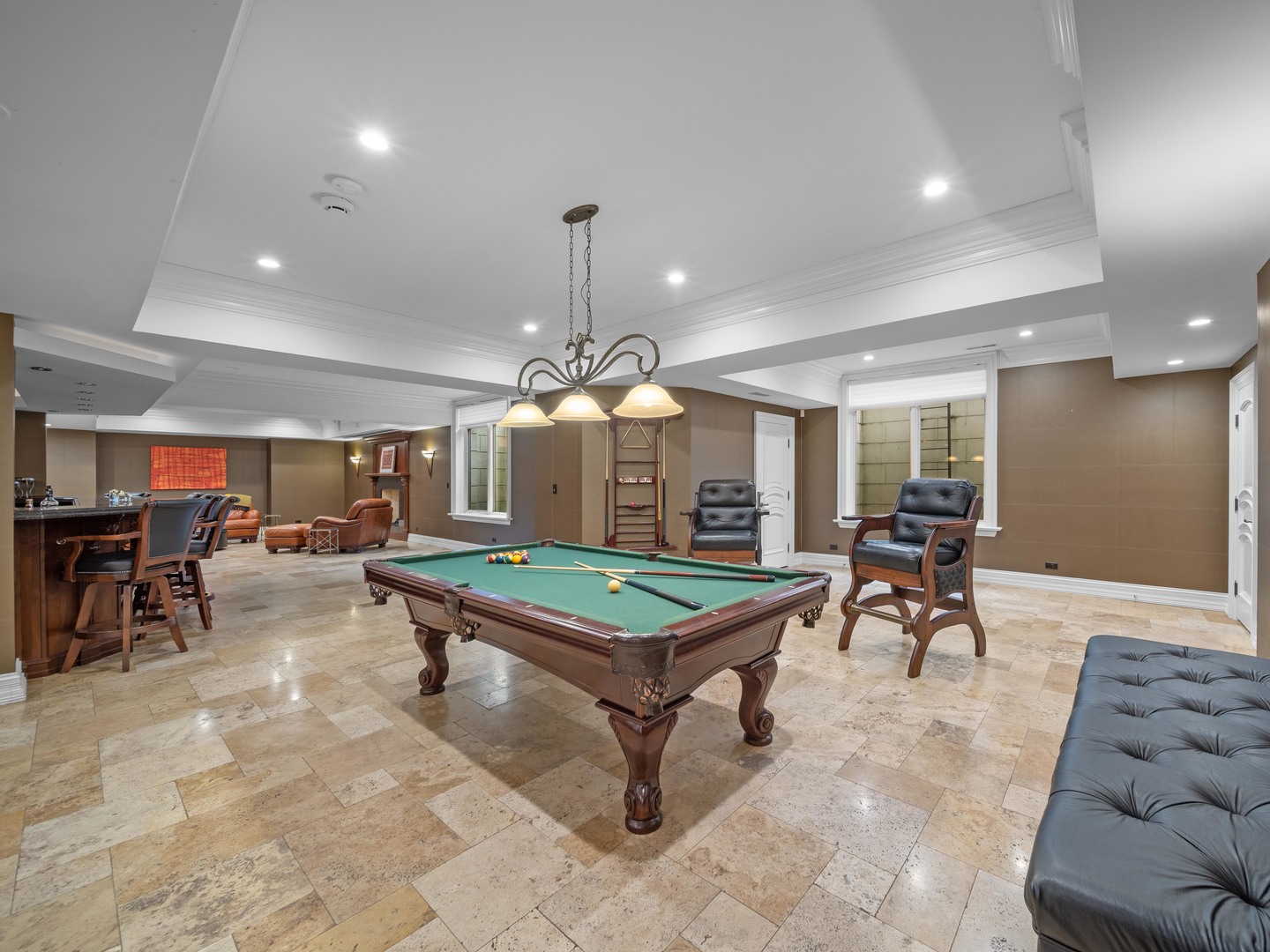 700 Greenwood Road Northbrook, IL 60062 - Photo 49 of 81 a living room with furniture a table and kitchen view