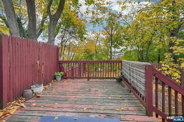 a view of deck and wooden
