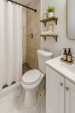 a bathroom with a sink and a toilet