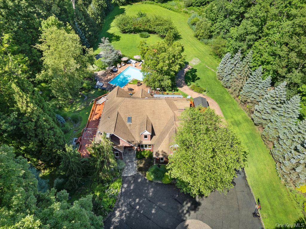 14 Blue Note Drive Stony Point, NY 10980 - Photo 2 of 48 an aerial view of a house with a yard and garden