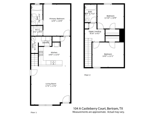 $1,525 | 104 Castleberry Court, Unit A, Bertram, TX 78605
