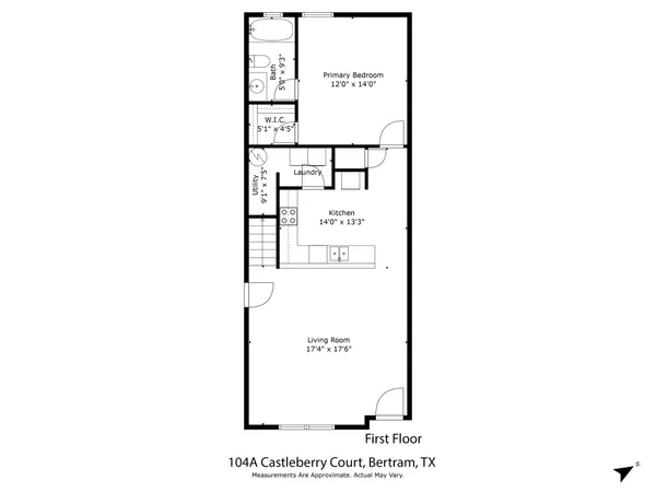 $1,525 | 104 Castleberry Court, Unit A, Bertram, TX 78605