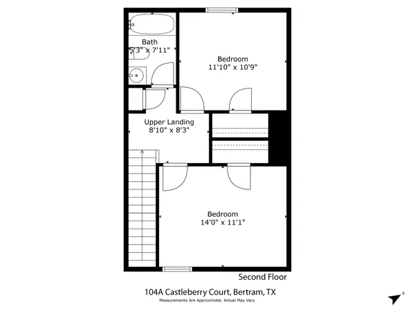 $1,525 | 104 Castleberry Court, Unit A, Bertram, TX 78605