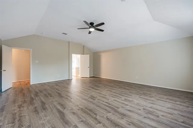 a view of yard with trees