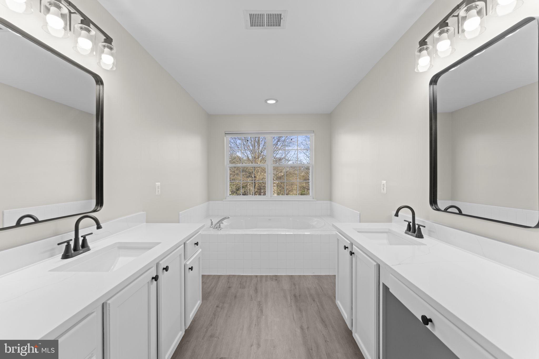 17549 Tedler Circle Round Hill, VA 20141 - Photo 25 of 71 a bathroom with a tub sink and mirror