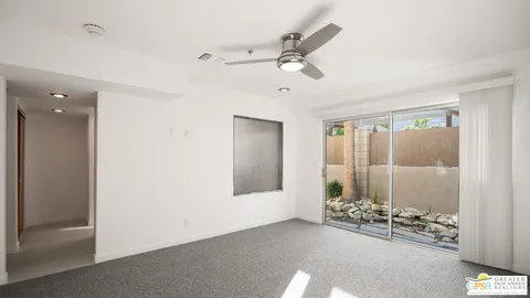 a very nice looking room with a large window