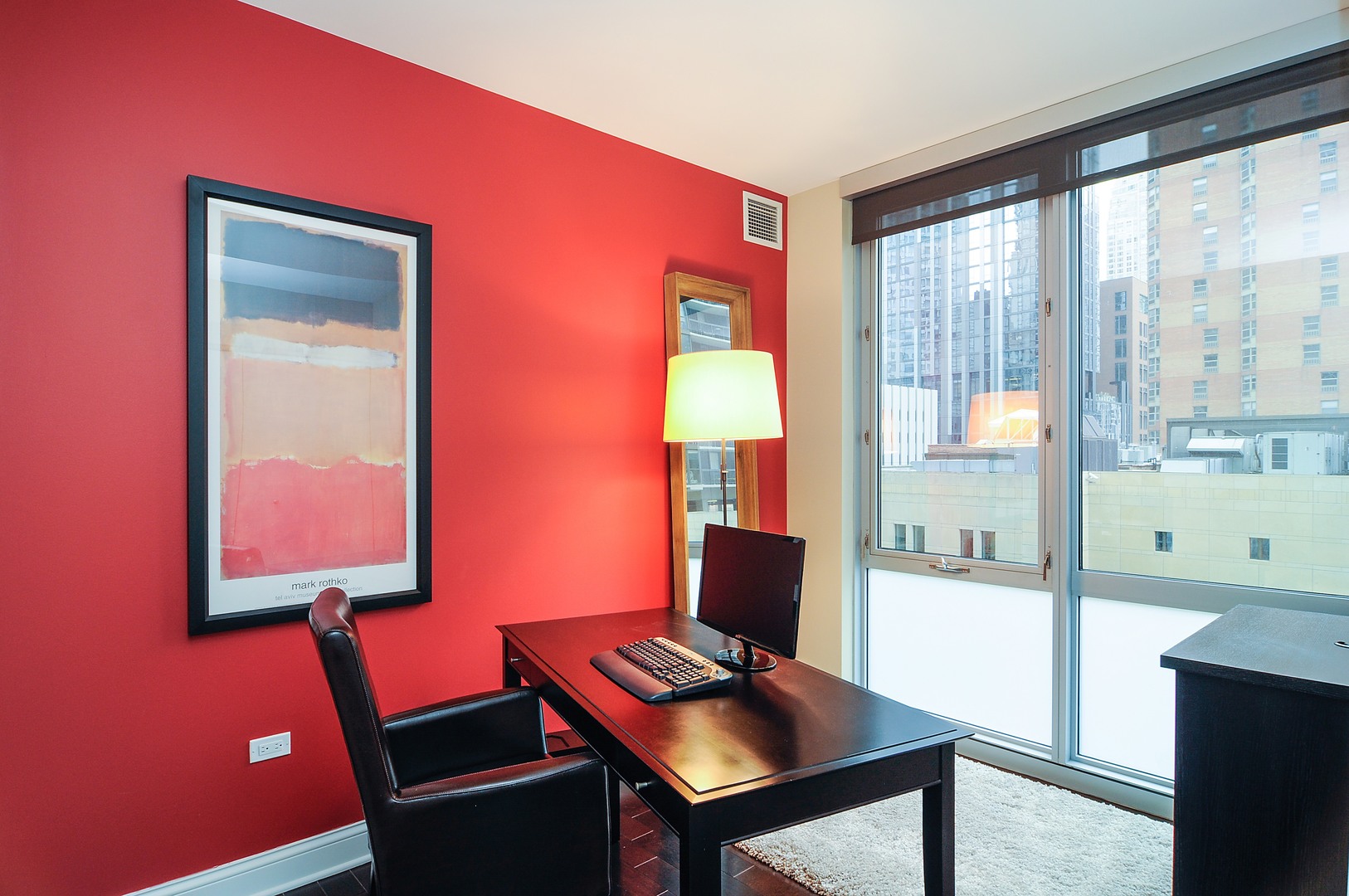 2 West Delaware Place, Unit 504 Chicago, IL 60610 - Photo 13 of 24 a view of a workspace with furniture and a window