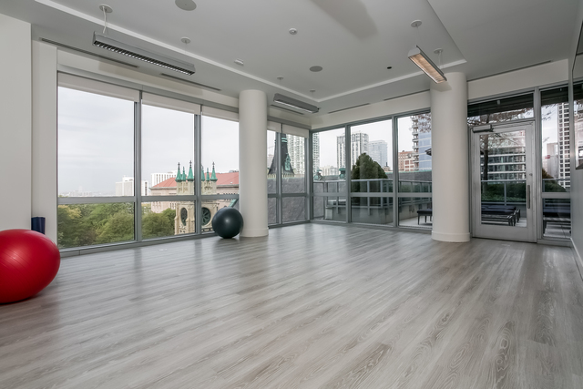 2 West Delaware Place, Unit 504 Chicago, IL 60610 - Photo 23 of 24 an empty room with wooden floor and balcony