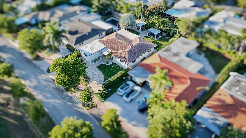 741 Fairway Drive Miami Beach, FL 33141 - Photo 44 of 50 an aerial view of a house with a yard