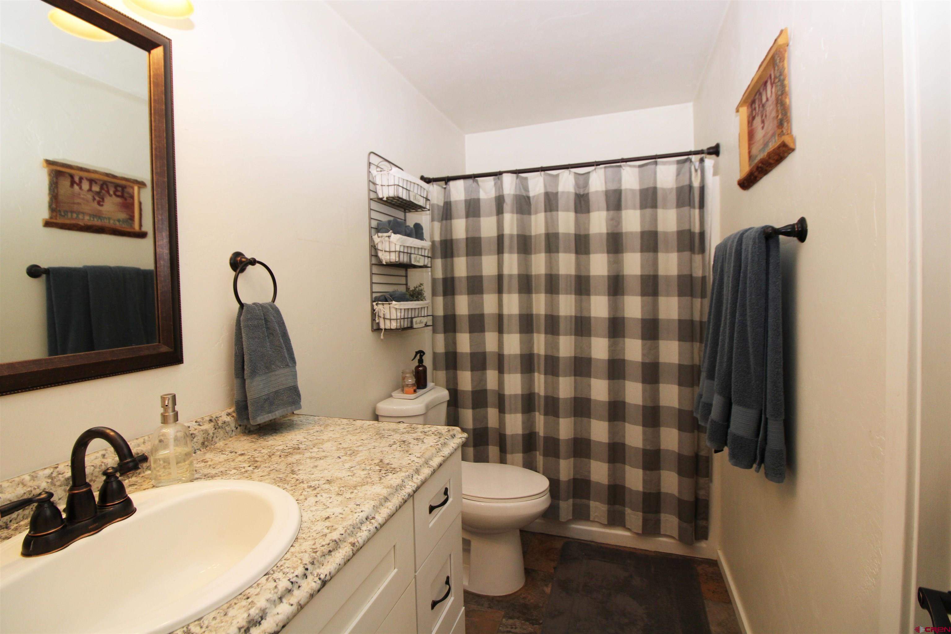 25463 Vail Road Cedaredge, CO 81413 - Photo 26 of 28 a bathroom with a sink toilet and shower