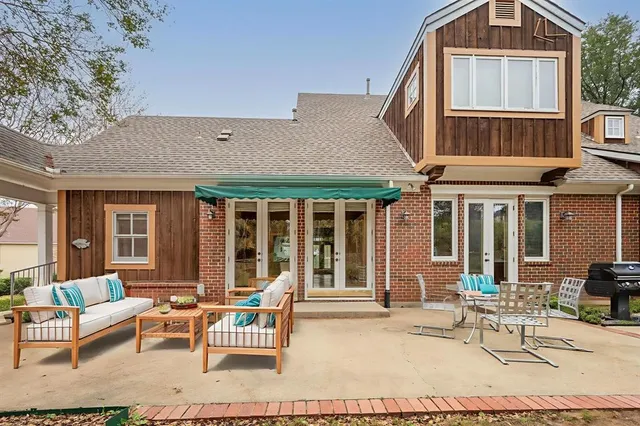 a outdoor space with patio