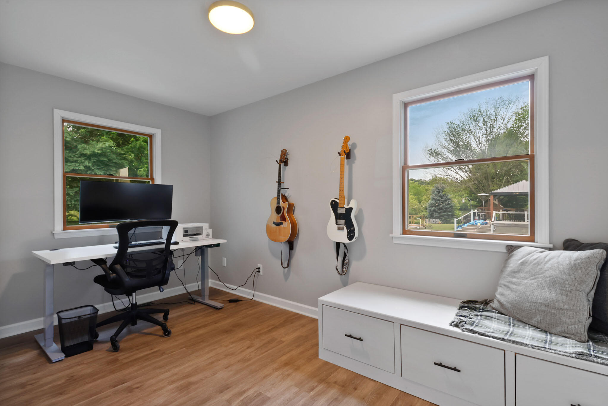 1353 Cobblestone Drive Valparaiso, IN 46385 - Photo 19 of 35 a view of workspace with furniture and a window