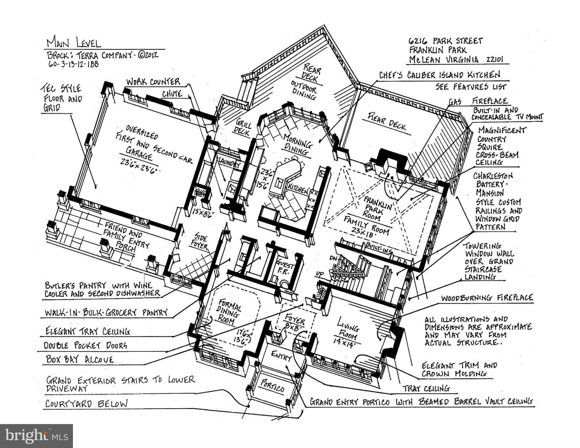 6216 Park Road McLean, VA 22101 - Photo 28 of 30 Main level floor plan